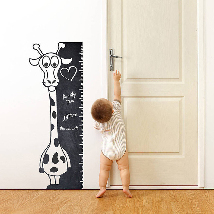 Factory Supply Nursery Wall Stickers Child Height Chart Wall Stickers,Height Measurement Wall Chalkboard Stickers