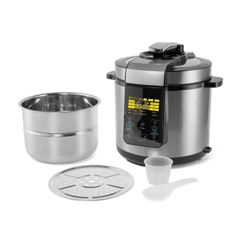 24H Automatic Timing Microcomputer Switch Smart Stainless Steel Electric Pressure Cooker With Touch Screen Panel