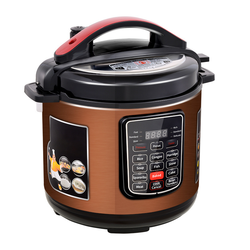 National Best Digital 5L 6L 8L 10L  Multifunction Automatic Aluminum Liner Non-stick Pan Electric Pressure Cooker