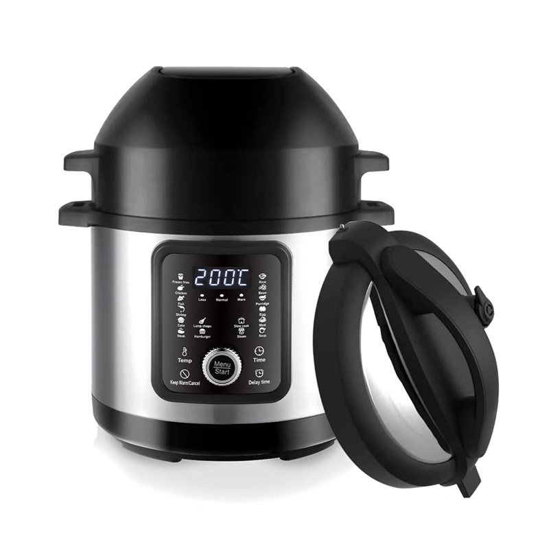 New Smart Cooker No Frying Non Stick Fryer 5L 6L Smart Knob Electric Pressure Cooker