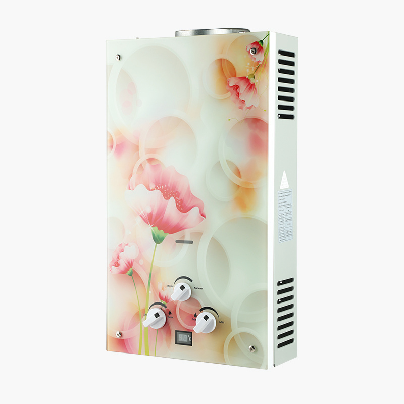 2023 Factory Direct New Design Glass Panel 6L~20L Boiler Customized Butane Gas Water Heater