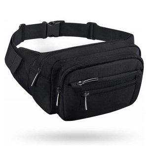 Custom outdoor travel running belts adjustable strap fanny waist pack hip bum bag for men women