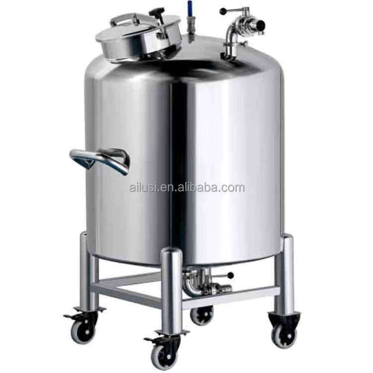 Chemical Storage Equipment for Liquid Shampoo Thick Cream Various SUS Collection Tank Movable Oil tank Stainless steel