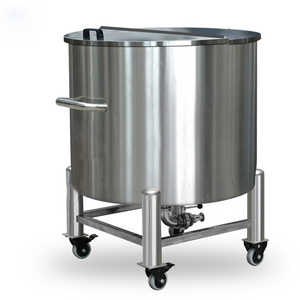 Chemical Storage Equipment for Liquid Shampoo Thick Cream Various SUS Collection Tank Movable Oil tank Stainless steel