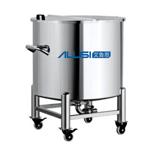 Sanitary Grade 200l 1000l 2000l Open Top Stainless steel storage tank, Movable Storage water tank, Industrial ss storage tank