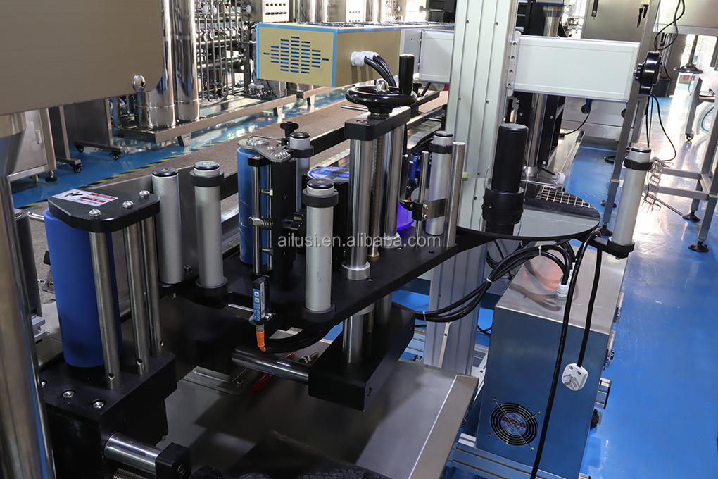 automatic Two Sides label corrosive liquid skin care and cosmetic round flat bottle labeling machine