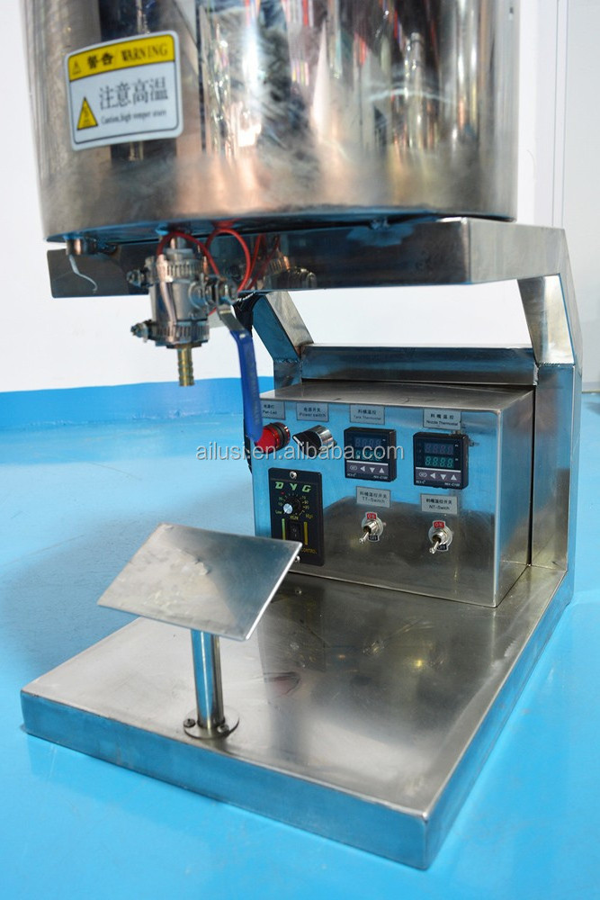 Small business manual lipstick heated mixing filling machine lip blam making machine