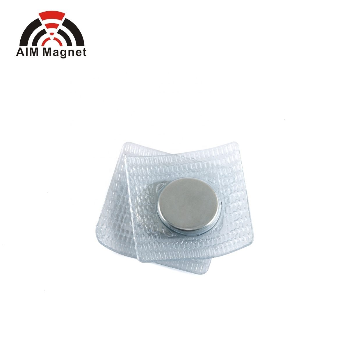 Customized Strong Neodymium PVC Button Magnet Clothing Fabric N35 Grade Nickel Coated Water-Proof Welding Service Included