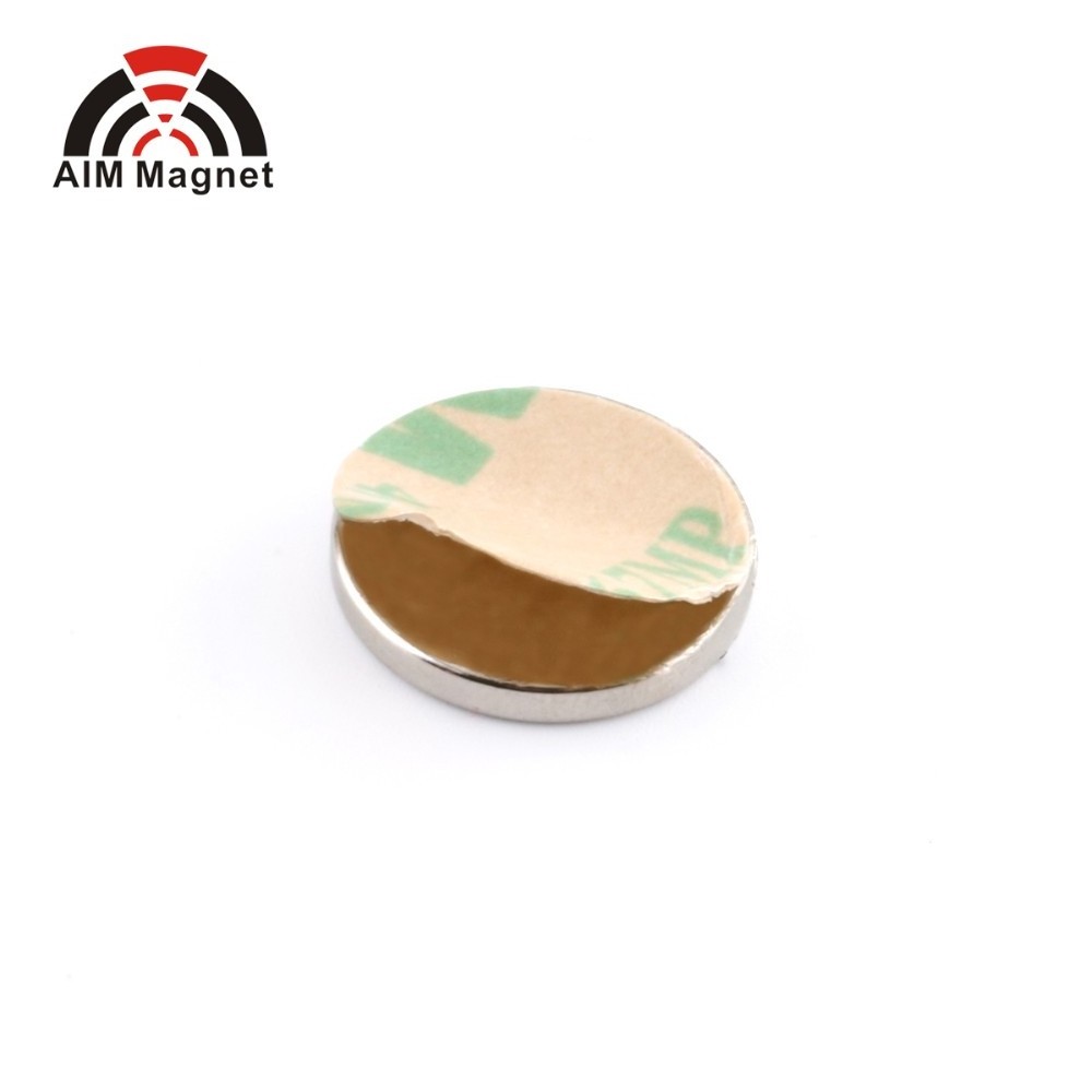 Wholesale custom n52 neodymium magnet strong magnetic force disc round rectangular shape magnet with 3M self-adhesive sticker