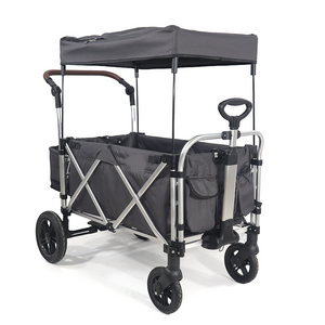 Push Pull Quad 2 Seater Stroller Wagon Featuring Seats with 5-Point Harnesses Adjustable Push Handle Wagon