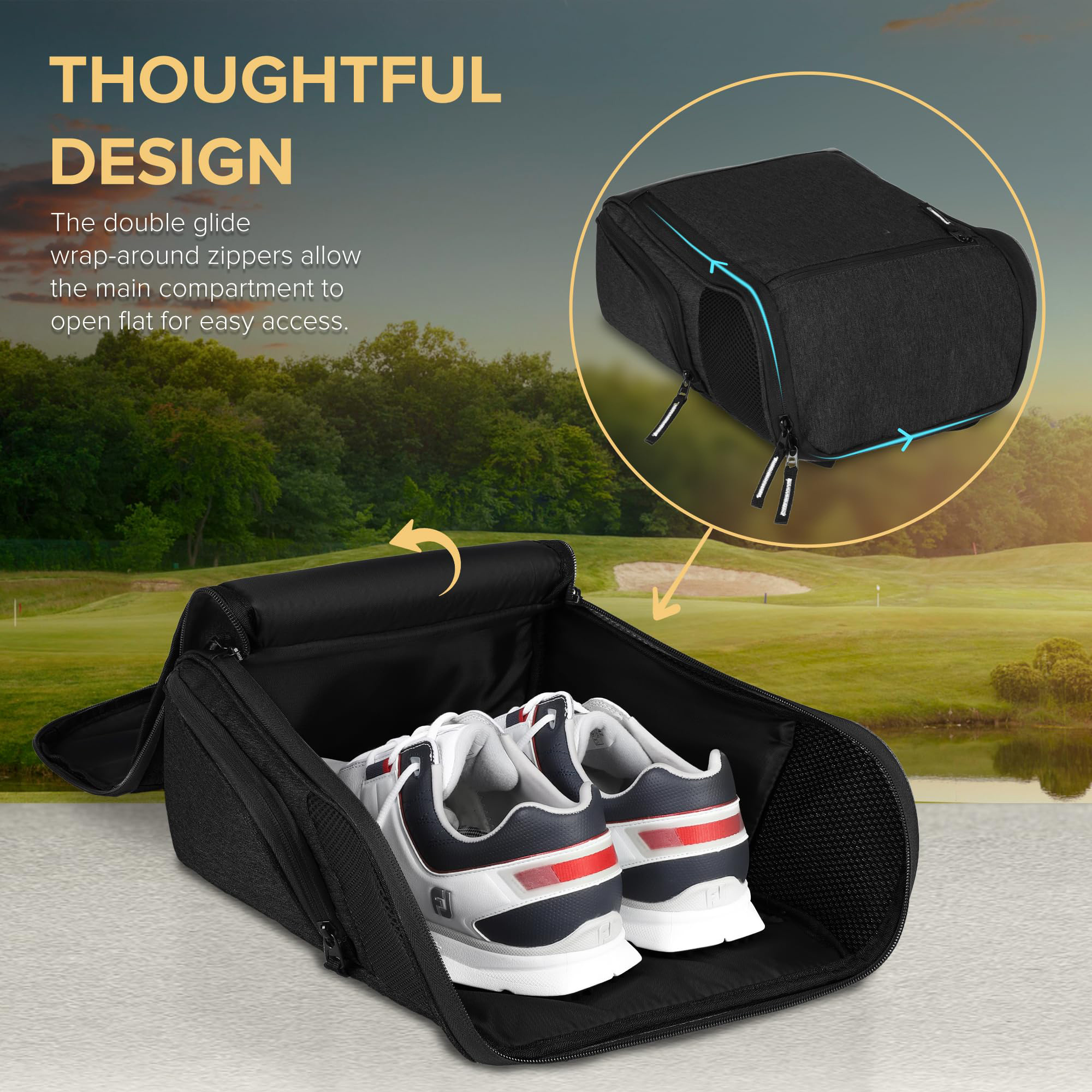 Custom Sport Soccer Basketball Shoe Bag Golf Gym Outdoor Smell Proof Shoes Bag