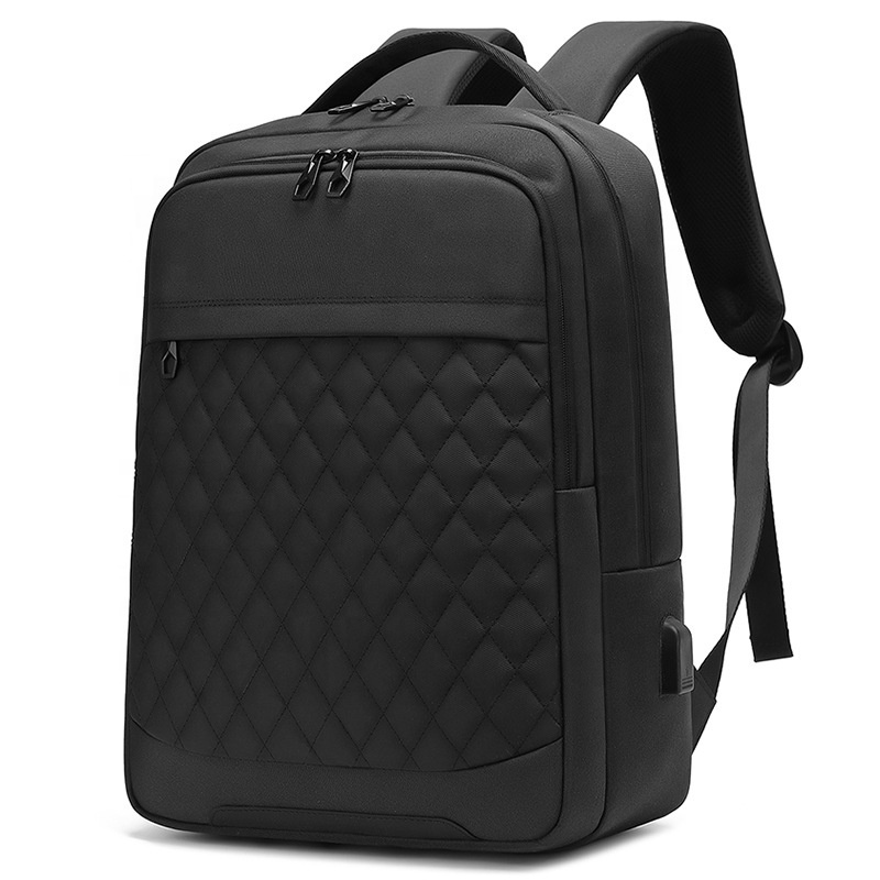 Custom Private Label Computer Backpack  for Men Versatile Travel and Business Quilted Laptop Backpack With Spot Wholesale