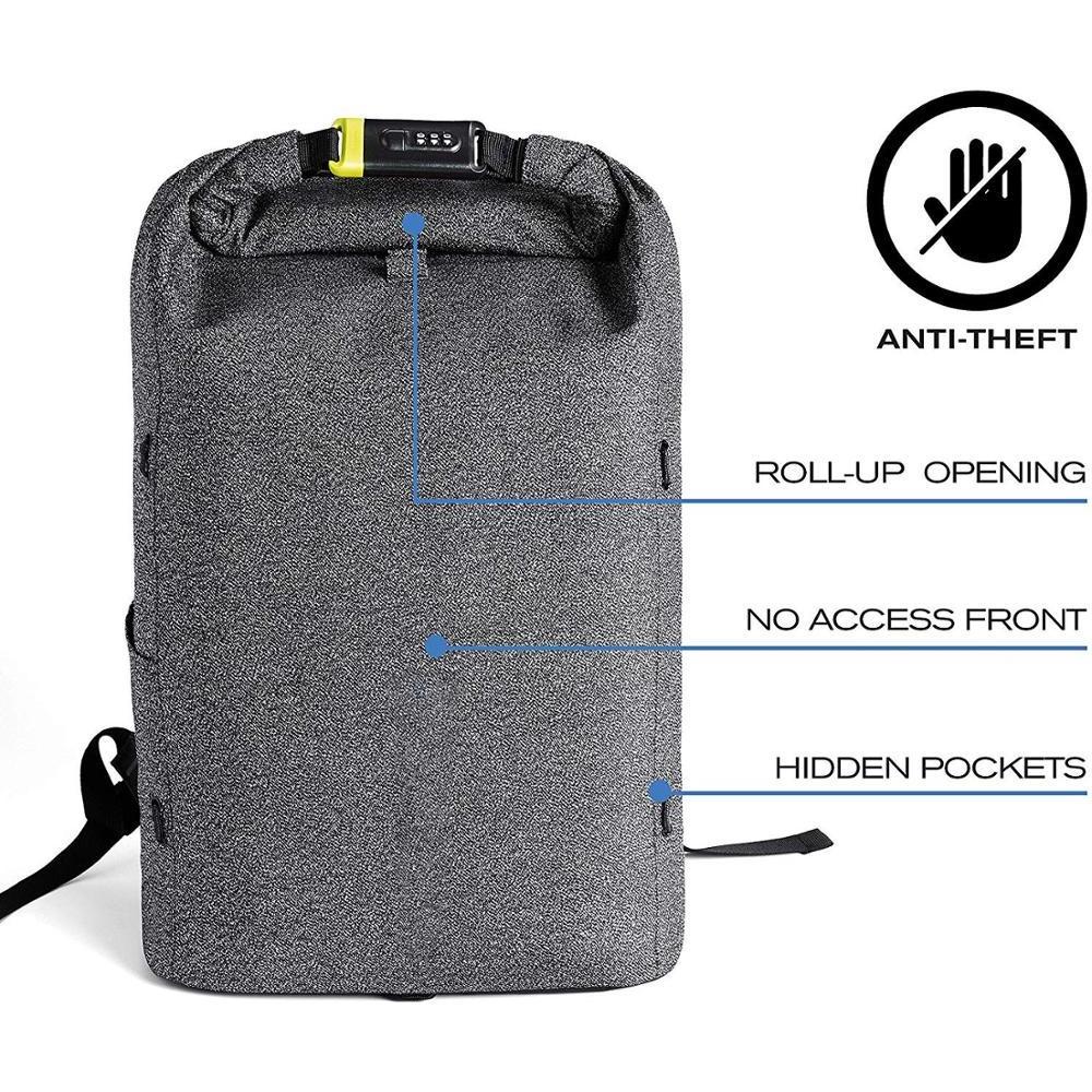 Water Proof Level 5 waterproof cutproof Cut Resistant travel storage Anti-theft With Lock slash cut proof bag backpack