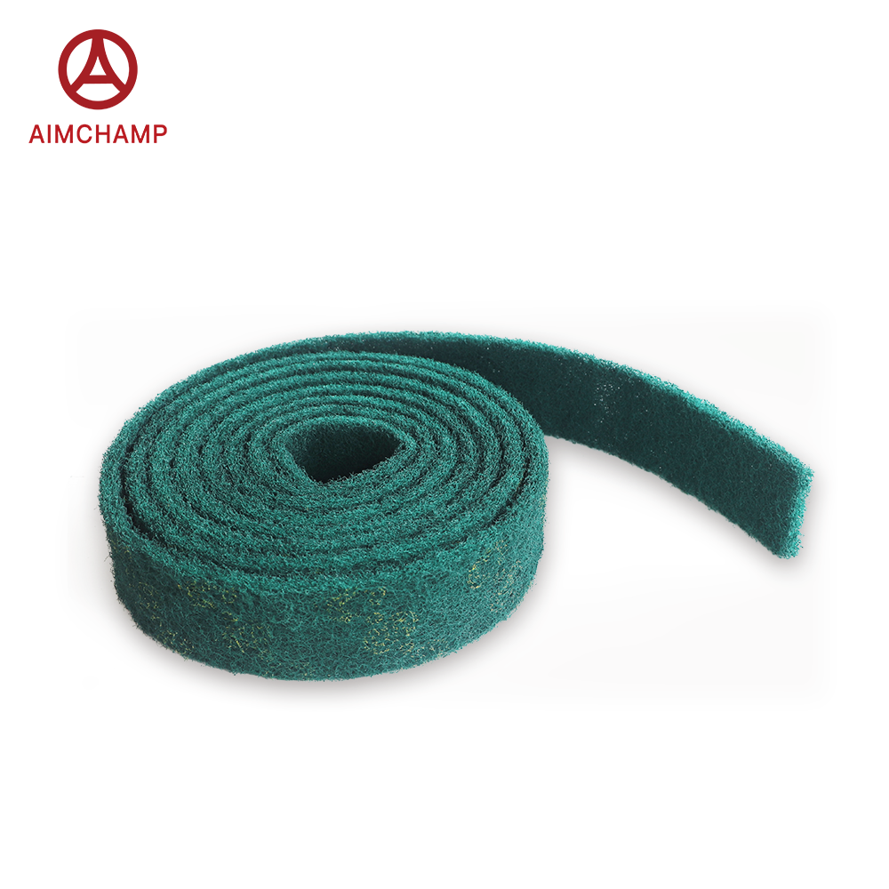 High quality industrial use red green grey white aluminium oxide Non-woven abrasive pad scouring sanding rolls