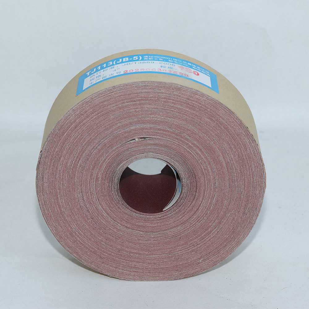 HOT sales  Flexible Cloth Backing 60-600 Grits Customized sizes Red Aluminum Oxide Sanding Roll Belt