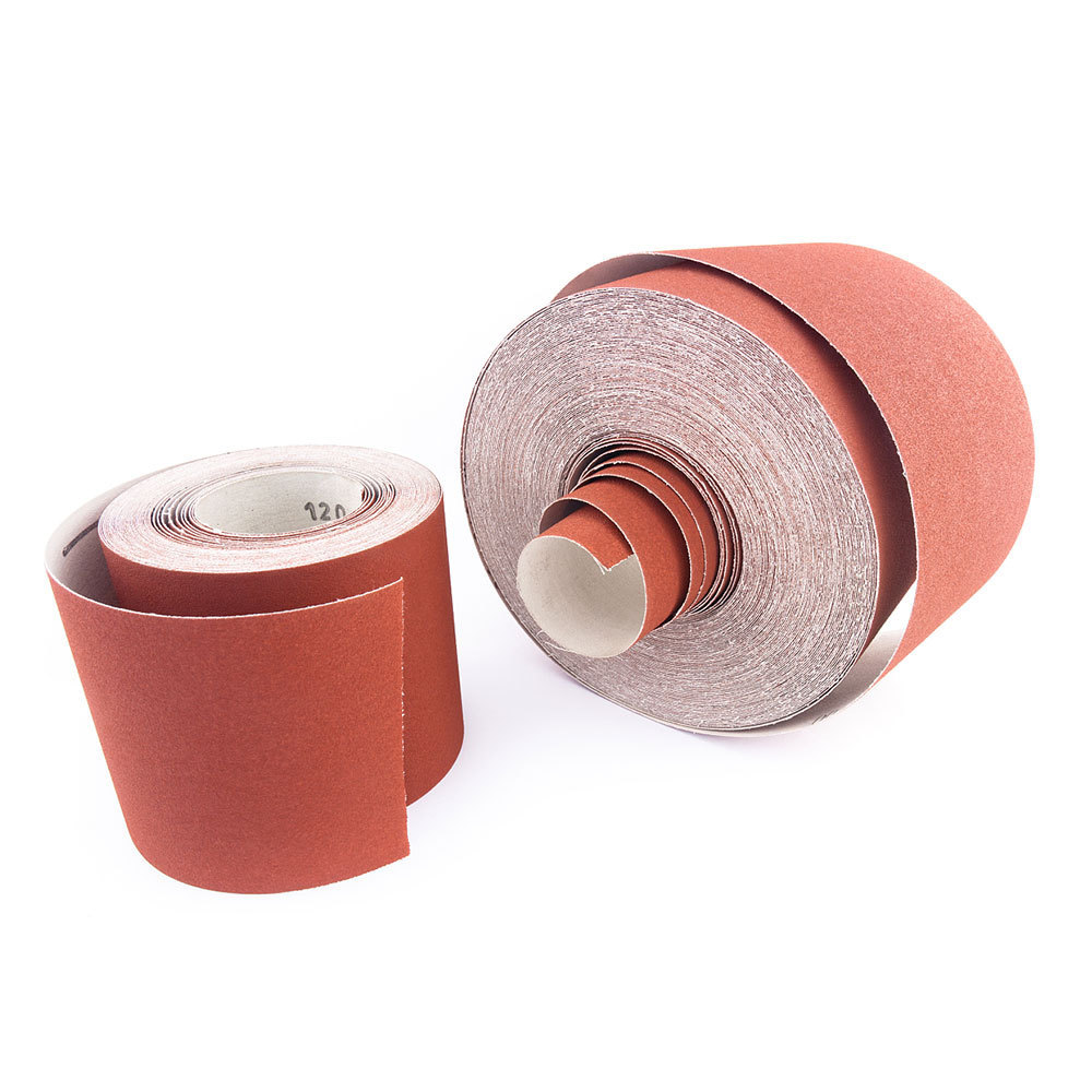 HOT sales  Flexible Cloth Backing 60-600 Grits Customized sizes Red Aluminum Oxide Sanding Roll Belt