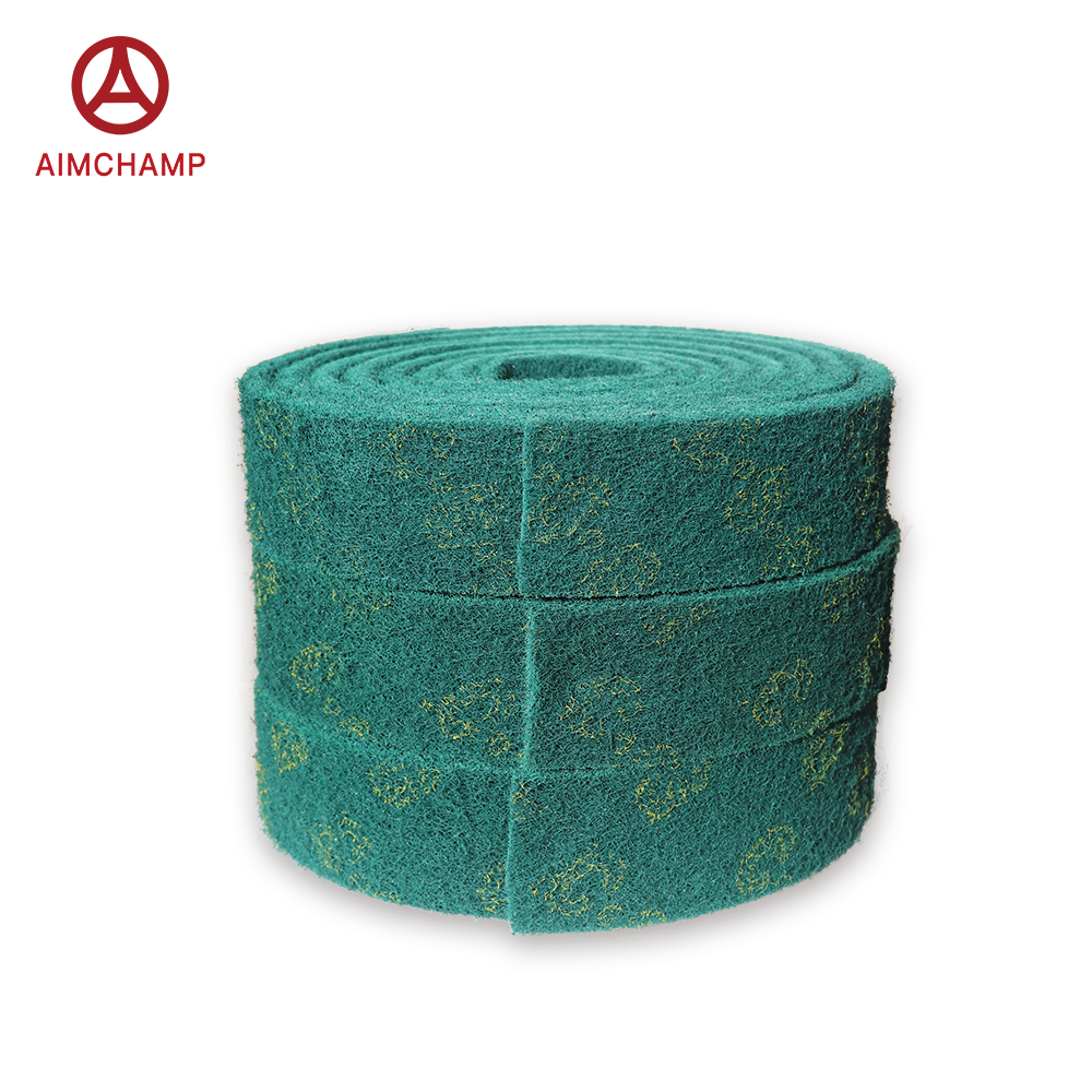 High quality industrial use red green grey white aluminium oxide Non-woven abrasive pad scouring sanding rolls