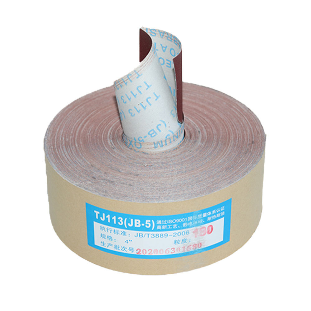 HOT sales  Flexible Cloth Backing 60-600 Grits Customized sizes Red Aluminum Oxide Sanding Roll Belt