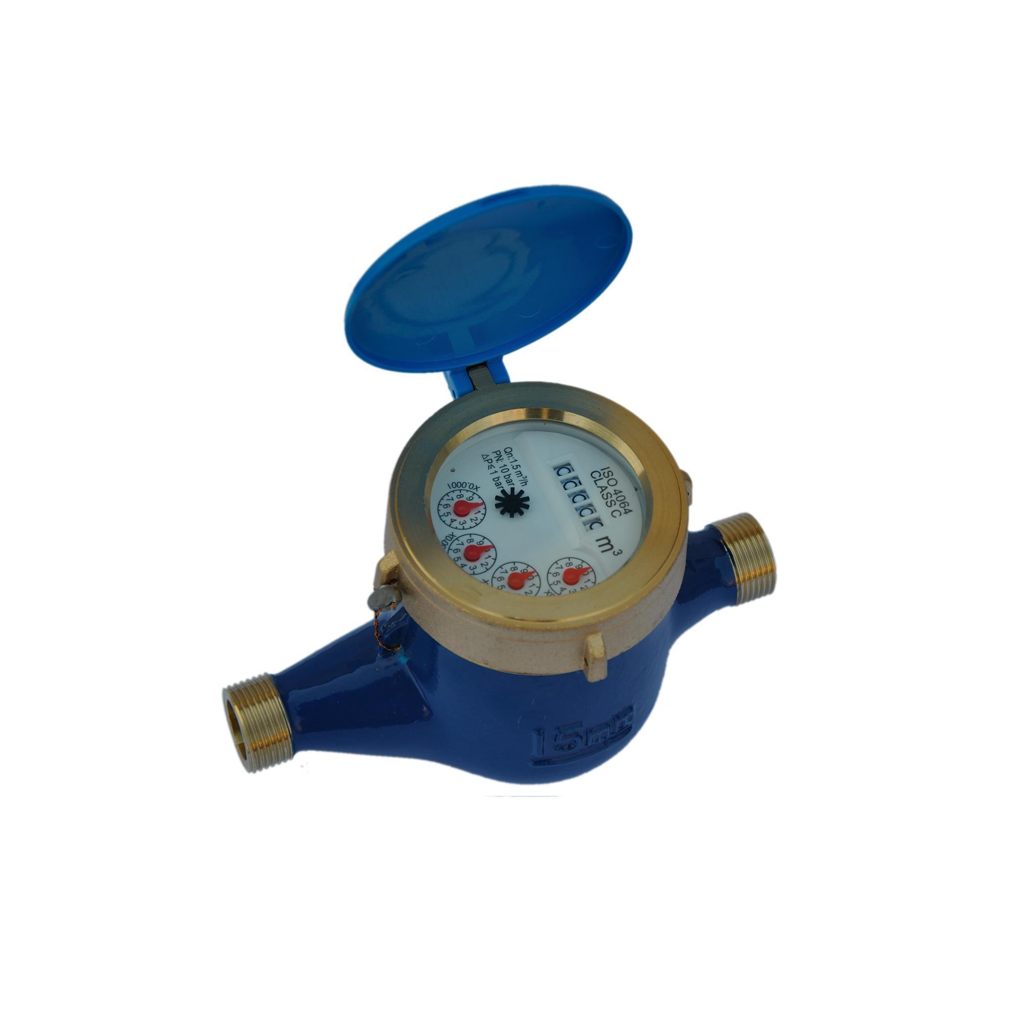 LXSC-13D5-25D5 Single jet brass water flow meter