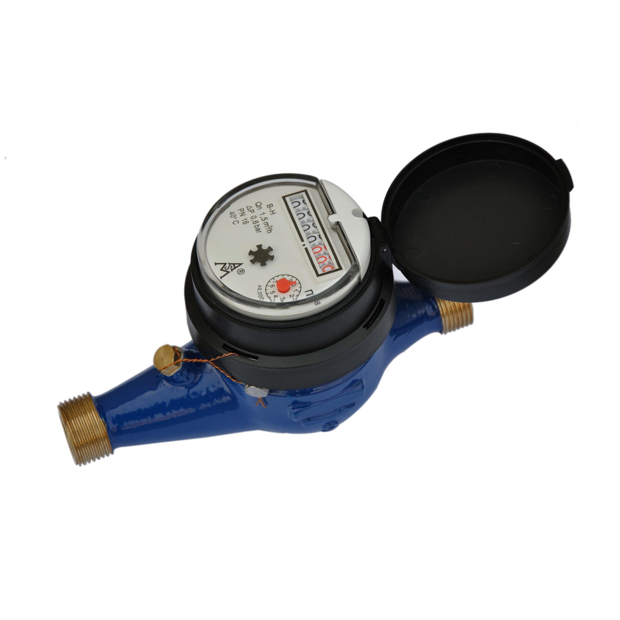 15mm-20mm Multi Jet Water Meter with register copper seal