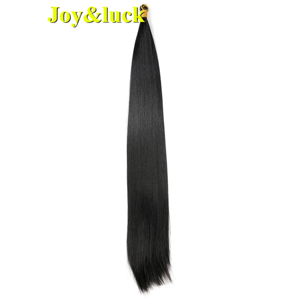 Wholesale Braiding Hair Long Straight Crochet Braids Bulk Soft Silky Braid Hair Bundles Multiple Color Synthetic Hair Extensions