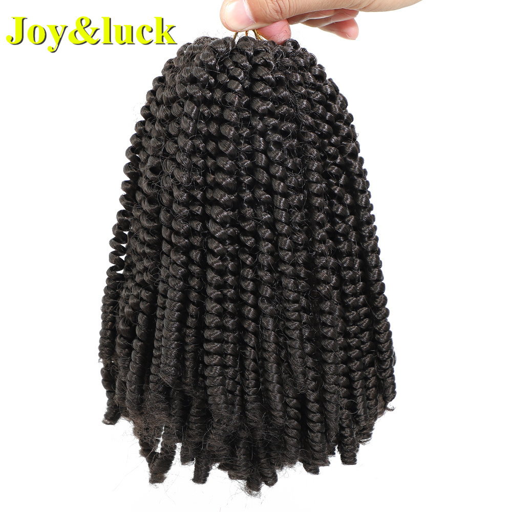 Wholesale Braids Synthetic Hair Extension 12 Inch Kinky Curly Crochet Braiding Braids 30 Roots Soft Colored Spring Twist Hair