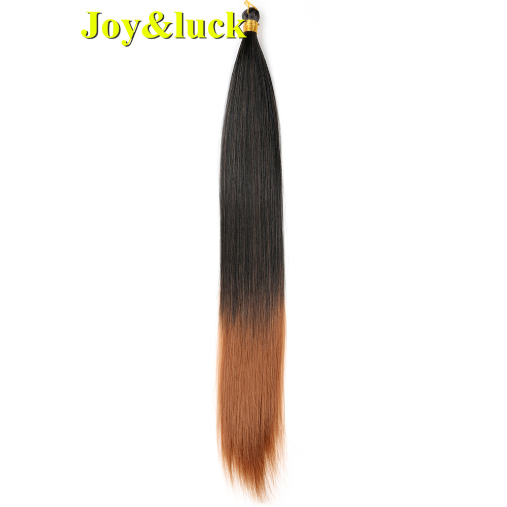 Wholesale Braiding Hair Long Straight Crochet Braids Bulk Soft Silky Braid Hair Bundles Multiple Color Synthetic Hair Extensions