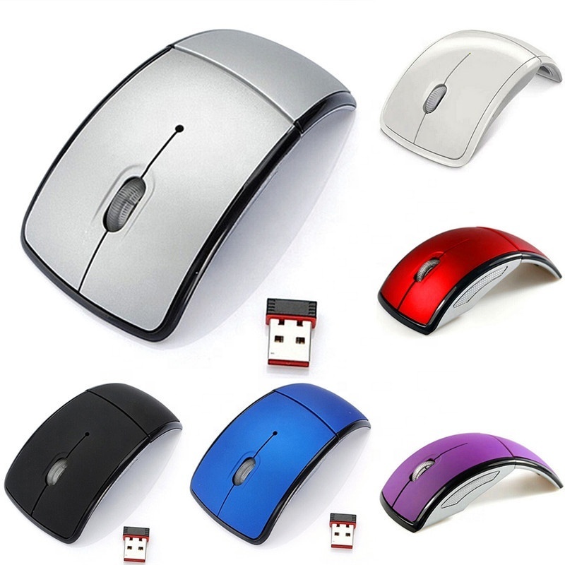 Factory sales Foldable Wireless Mouse 2.4g Computer Mouse Optical USB Matte Surface Foldable Ergonomic Mice laptop accessories