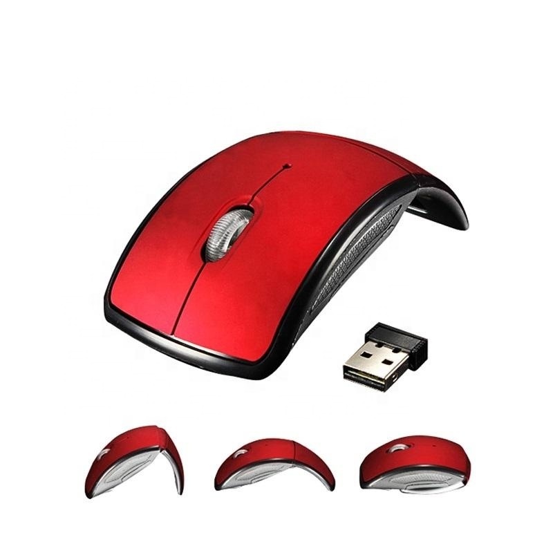 Factory sales Foldable Wireless Mouse 2.4g Computer Mouse Optical USB Matte Surface Foldable Ergonomic Mice laptop accessories