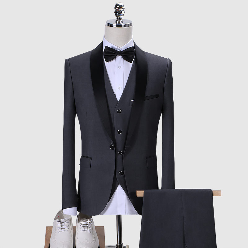 2023 Hight Quality Elegant Ceket 3 Pcs Set formal Solid Casual Business slim fit men wedding formal men's Suits