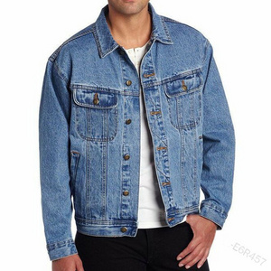 High Quality Custom Labels Slim Fit Blue Jeans jacket manufacturer Rugged Ripped Motorcycle designer  for Men Denim Jacket