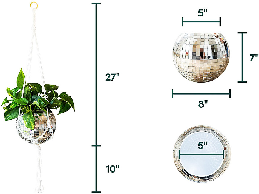 New Arrivals Home Hanging Disco Ball Planter 4