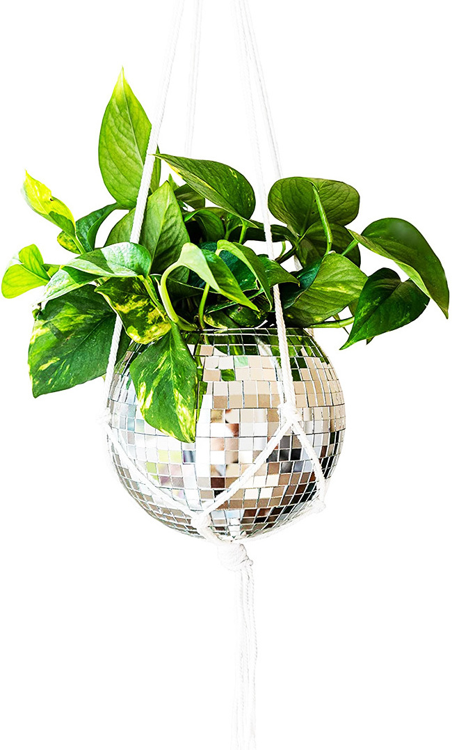 New Arrivals Home Hanging Disco Ball Planter 4