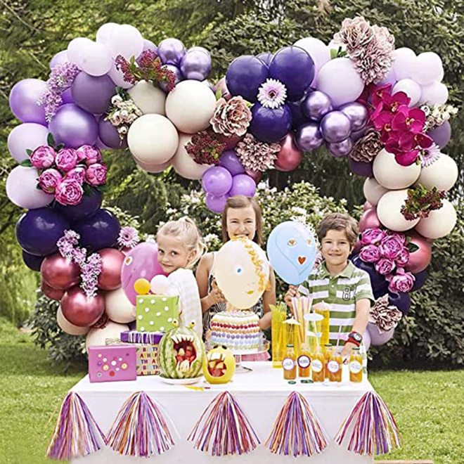 Dropship Round/Square Tube Heart Shape Balloon Arch Frame 6.7Ft Wedding Arch Balloon Arch Stand with Base for Wedding Ceremony