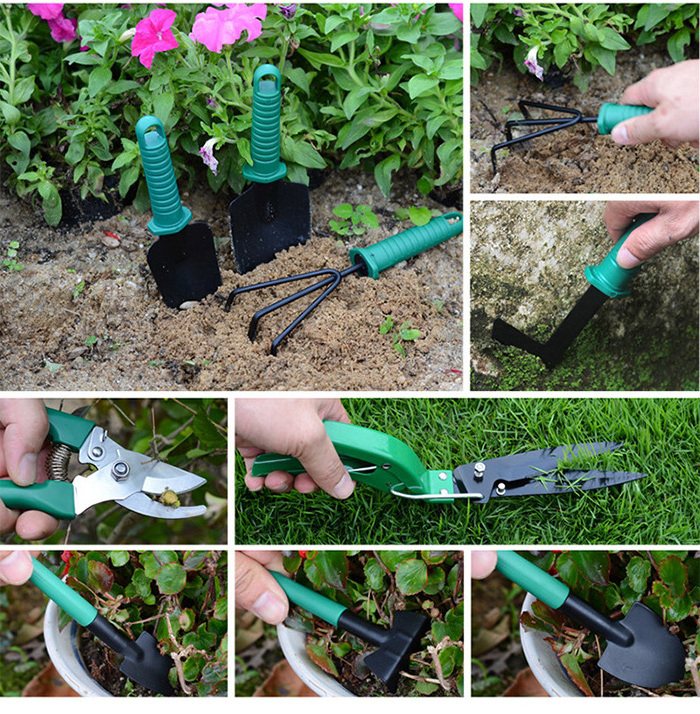 Wholesale 5pcs Gardening Tools Set with Floral Print Garden Hand Tools with Carrying Case Gardening Gifts for Women