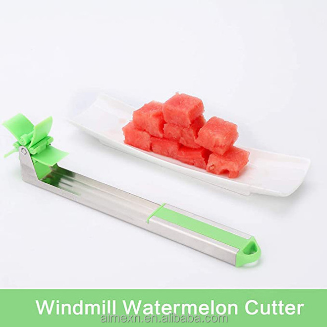 Wholesale Watermelon Slicer Cutter Stainless Steel Knife Corer Fruit Vegetable Tools Kitchen Gadgets