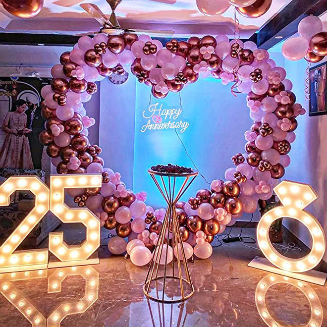 Dropship Round/Square Tube Heart Shape Balloon Arch Frame 6.7Ft Wedding Arch Balloon Arch Stand with Base for Wedding Ceremony