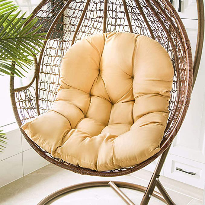 Thickened Enlarged Single Sofa Cushion,Hanging Seat Cushion,Swing Basket Cradle Wicker Chair Cushion for Indoor Outdoor Variety