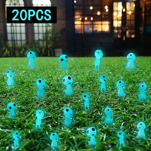 Wholesale Luminous Ghost Tree Elves Miniature Garden Gnome Glow in Dark Resin Fairy Garden Accessories for Micro Landscape Decor