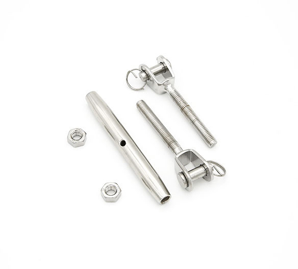 Rigging Hardware Wire Rope Screw Tensioner 304 Stainless Steel Closed Body Turnbuckle