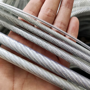 China PVC 6mm 4mm steel wire rope cable fishing cable de acero wire rod 2mm 1.5mm 2.5mm 304 stainless steel wire rope 10mm 12mm