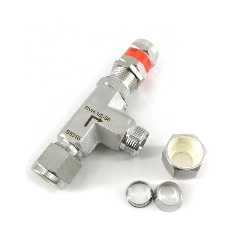 Instrument safety relief valve LNG CNG hydraulic pressure relief valve stainless steel pressure safety relief valve reducing