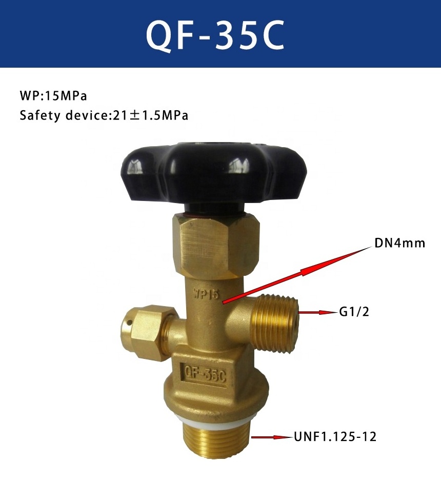 25e co2 cylinder valve oxygen m25 cylinder pressure valve carbon dioxide QF-35C LPG propane butane gas bottle valve regulator