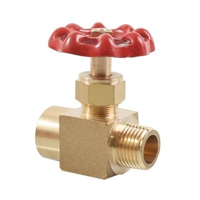 High pressure brass needle valve female male gas pneumatic automatic flow control tubing 1/8