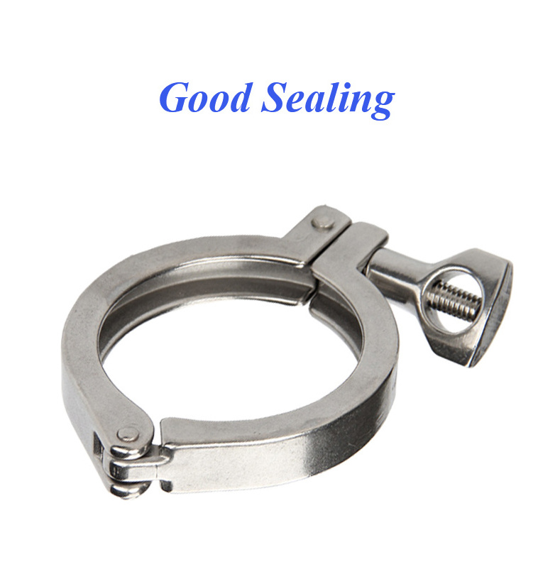 Tri-clamp Triclamp 1.5'' 2'' 1 1/2 Stainless Steel Sanitary Tri Clover Fittings TC Tri Clamp with Ferrule Flange and Gasket