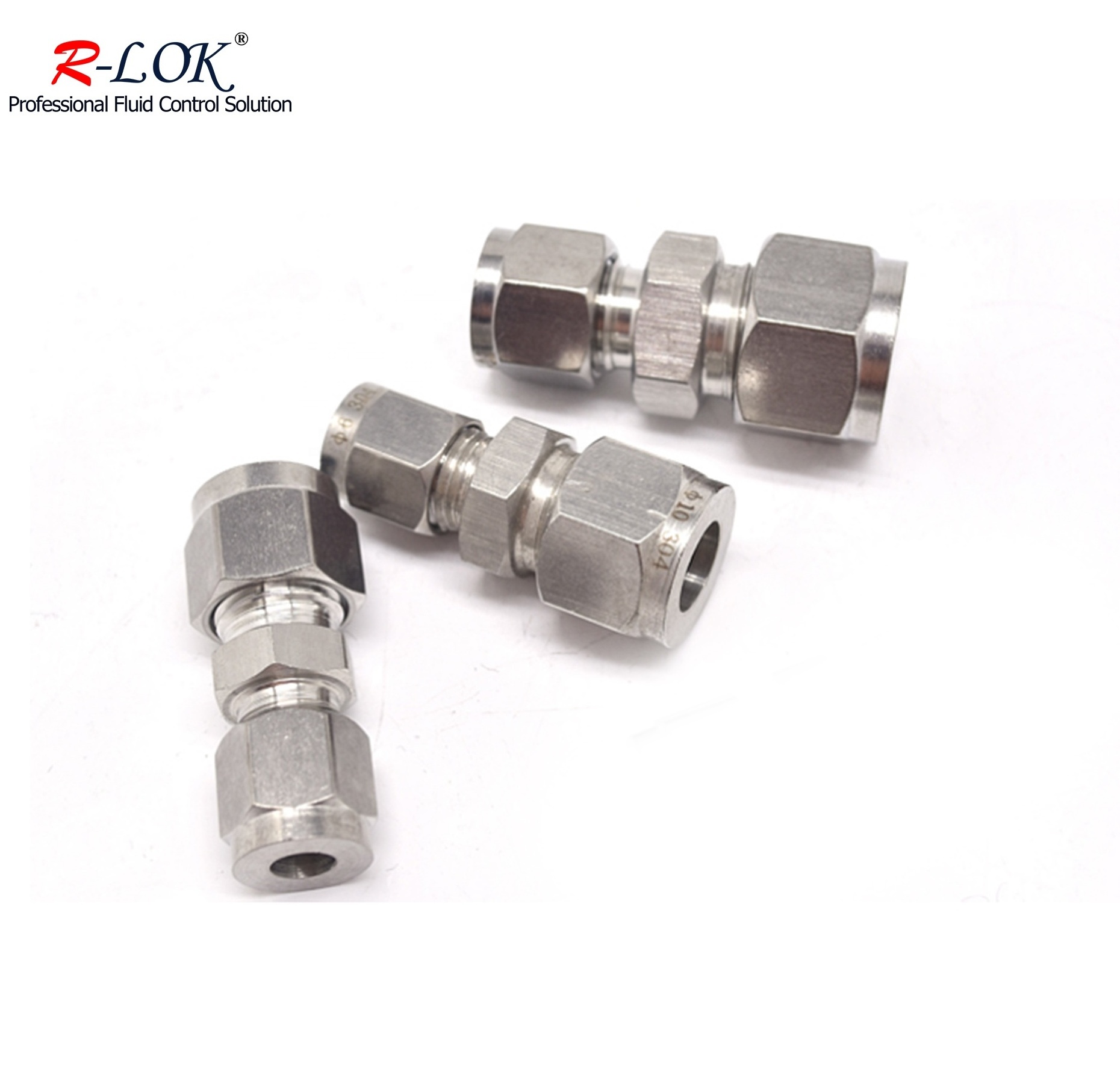 Swagelok 1/4 Stainless Steel Straight Joint Compression Tube Fitting Tube to Tube Union Reducer Twin Ferrule Straight Reducer