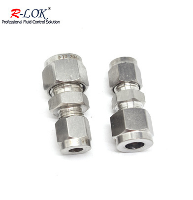 Swagelok 1/4 Stainless Steel Straight Joint Compression Tube Fitting Tube to Tube Union Reducer Twin Ferrule Straight Reducer