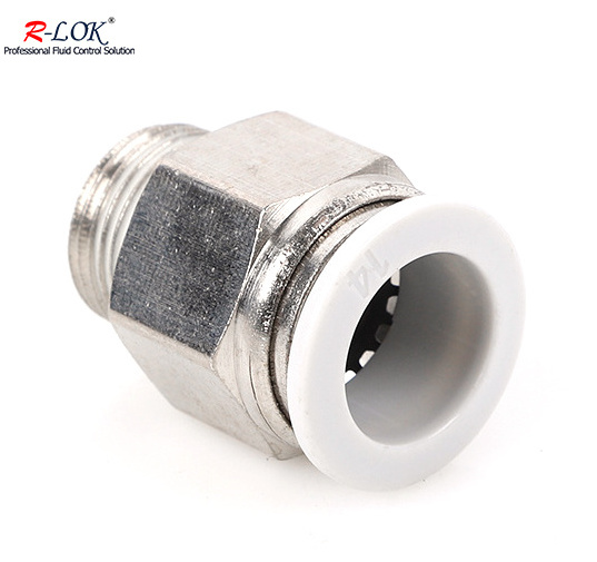 Brass pneumatic fitting straight metal quick connector pneumatic air pipe push in fitting female Male hose connector