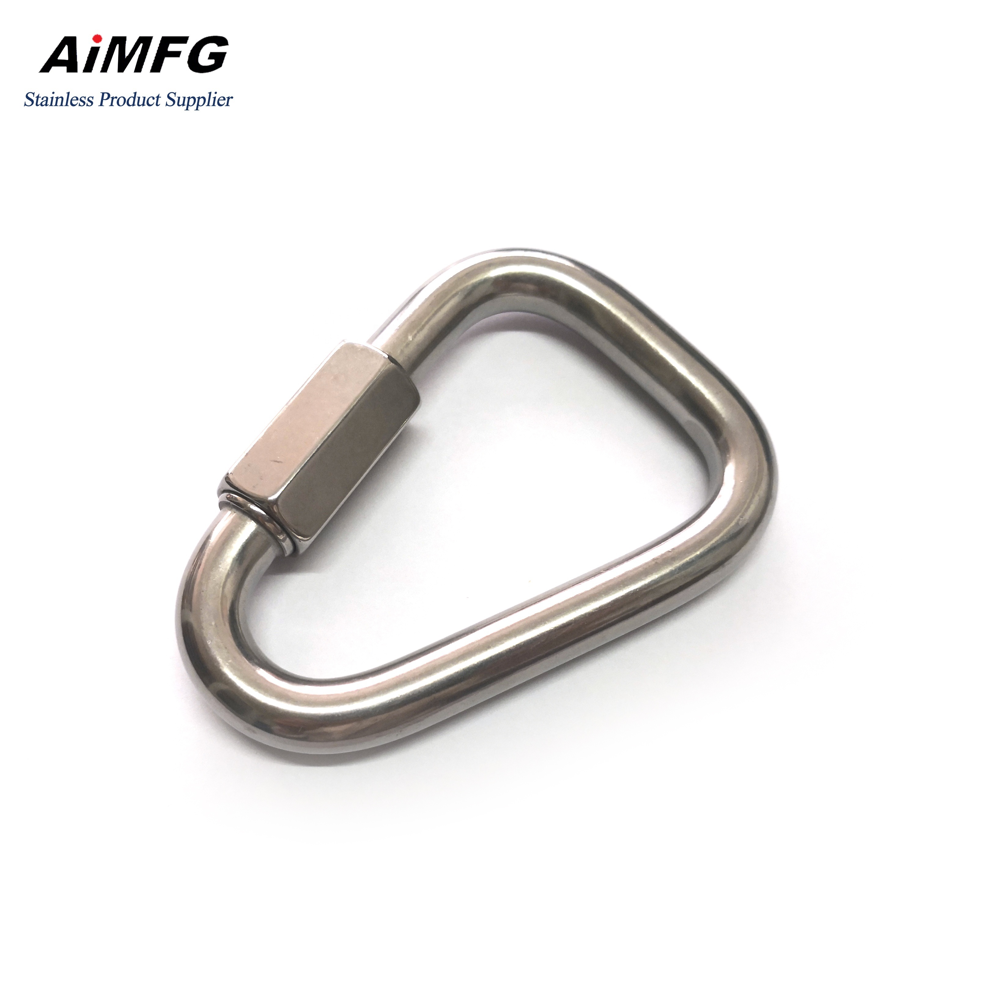 Hardware Supplies Triangle Quick Mounting Ring Carabiner Clip Chain Hooks Stainless Steel Carabiner Hook Delta Quick Link