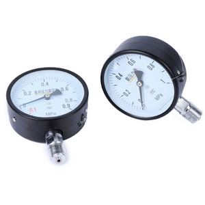 China manometer gauge ammonia pressure gauges black steel case ammonia manometer pressure gauge for different measuring range